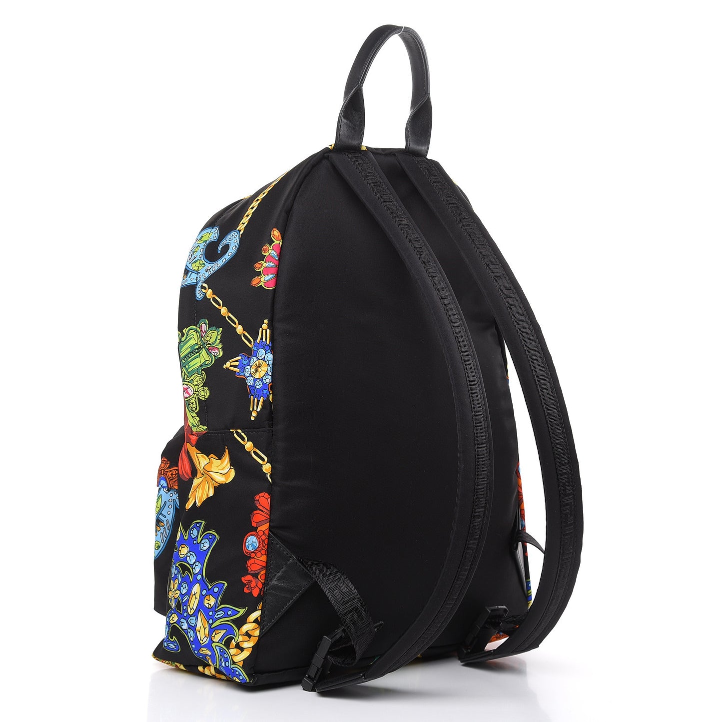 Nylon Marsupio St Catene Medusa Backpack Black Multicolor