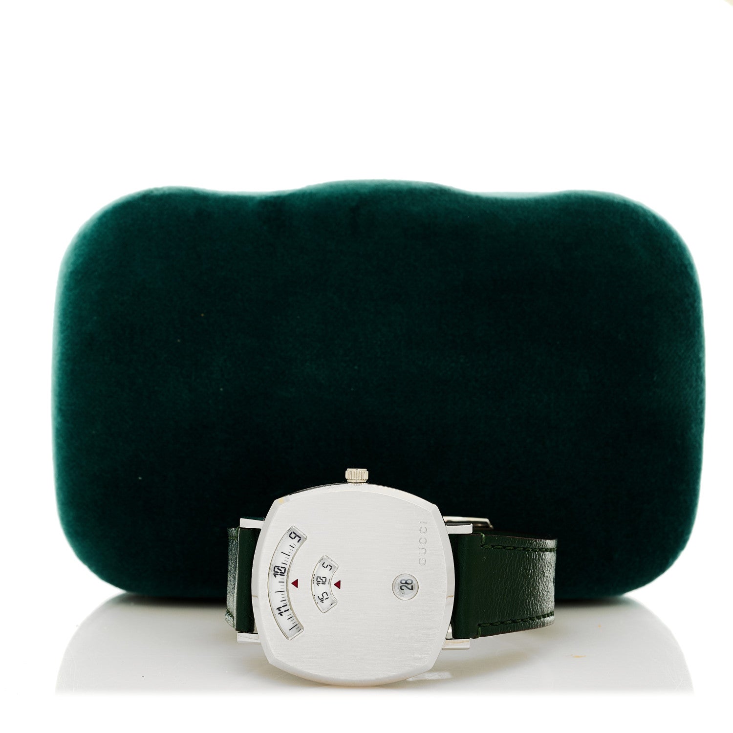 Gucci Stainless Steel Calfskin 35mm Grip Quartz Watch Green 5 of 5