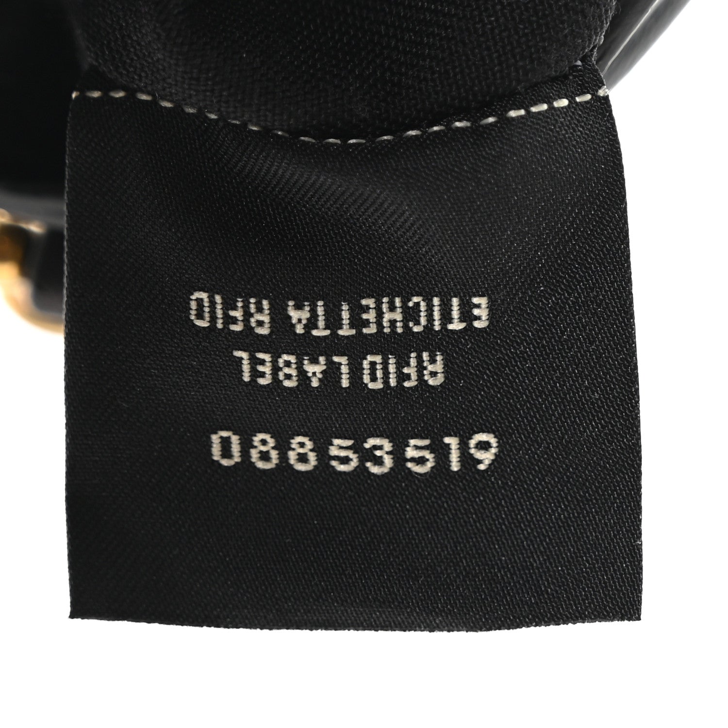 Fendi Nappa FF 1974 Embossed Mini Baguette Black 7 of 10