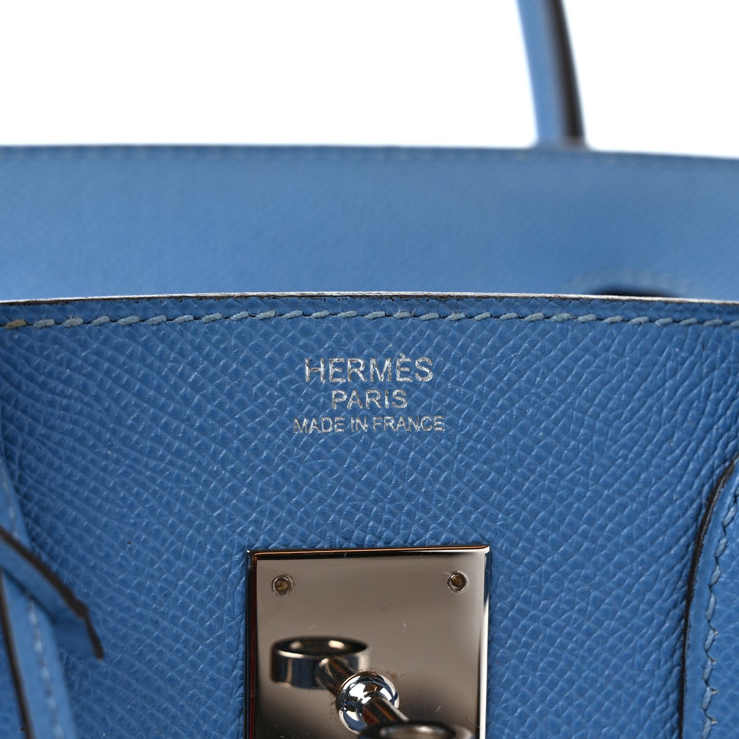 Epsom Birkin 30 Bleu Paradis