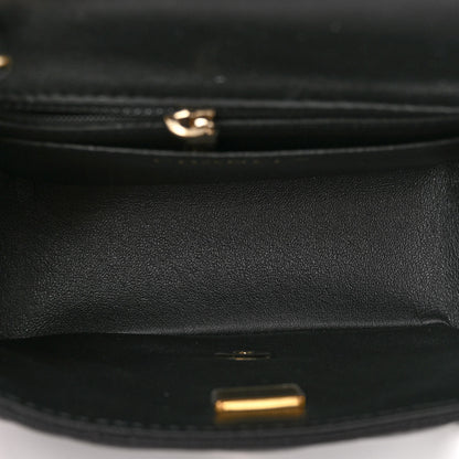 Chanel Lambskin Quilted Mini Square Flap Black 5 of 10