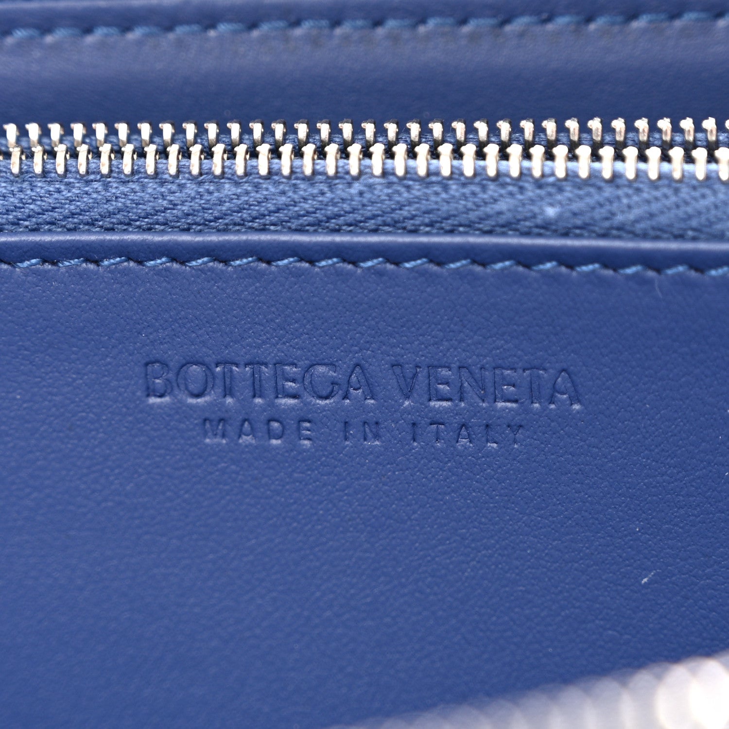 Bottega Veneta Nappa Intrecciato Zip Around Wallet Thunder 6 of 9