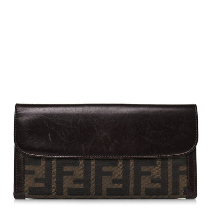 Fendi Zucca Continental Wallet Tobacco 1 of 17