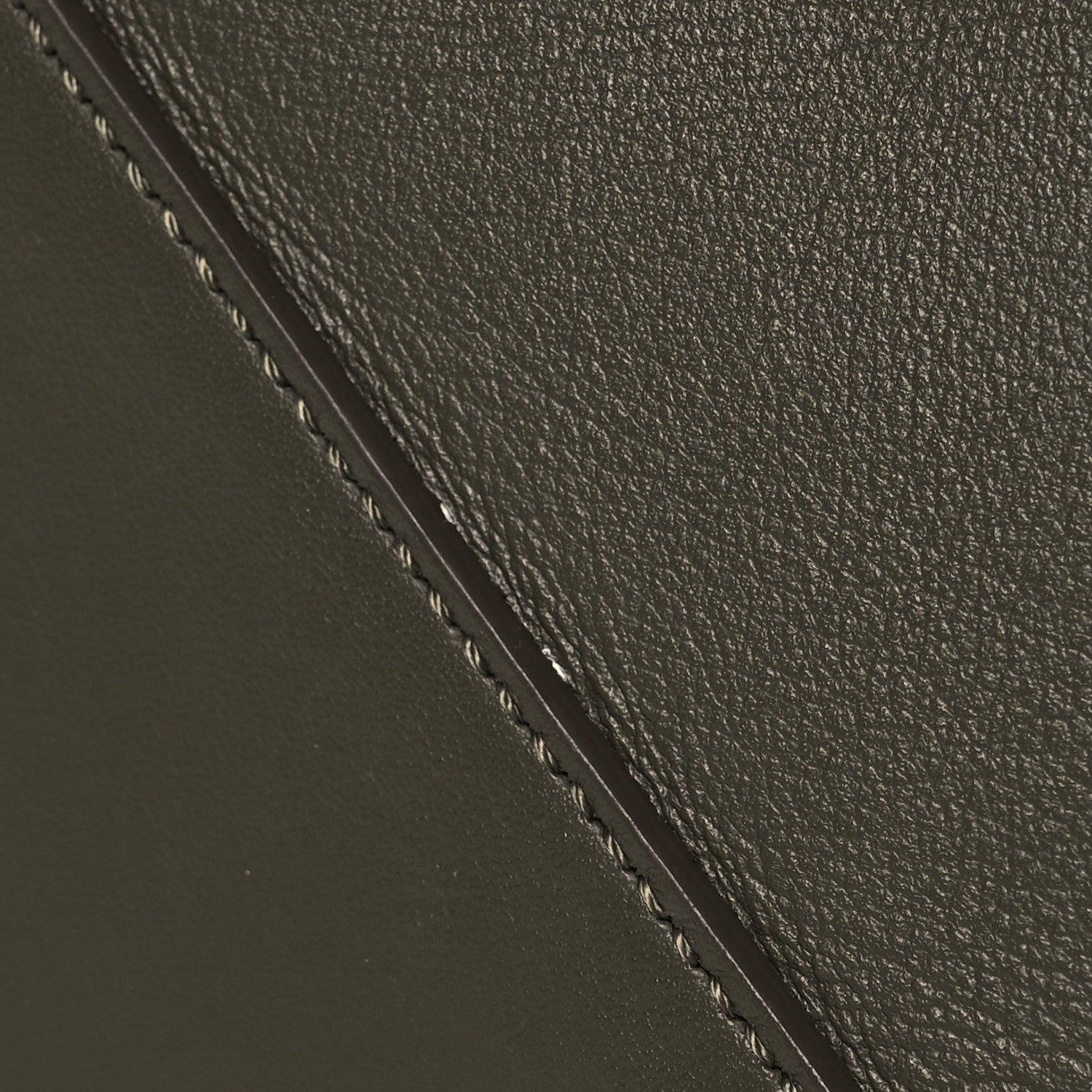 Loewe Shiny Calfskin Medium Puzzle Fold Tote Dark Khaki Green 14 of 17