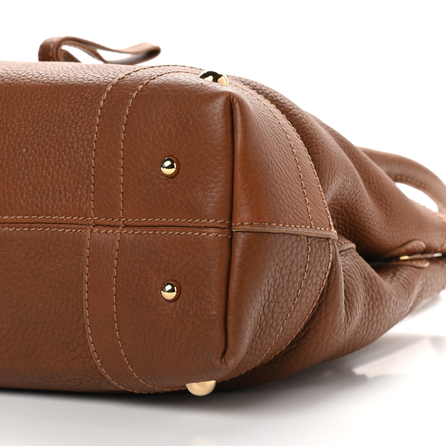 Dolce & Gabbana Grained Calfskin D Ring Shoulder Bag Brown 8 of 16