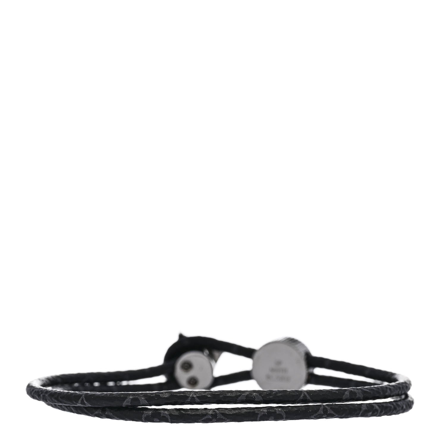Louis Vuitton Monogram Eclipse Catch It Bracelet 21 Grey 3 of 4