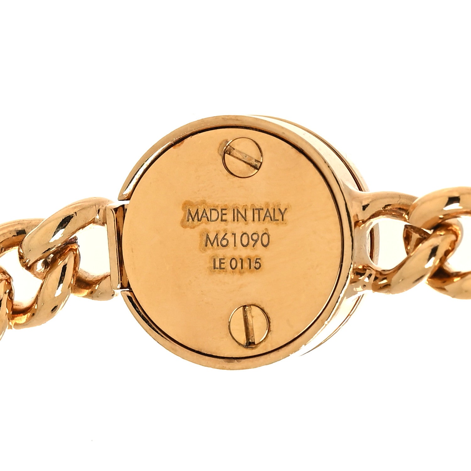 Louis Vuitton LV ID Chain Necklace Gold 4 of 6