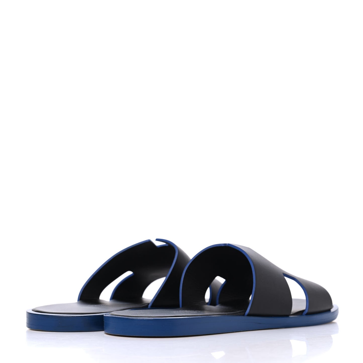 Calfskin Mens Izmir Sandals 40.5 Black Mediterrane