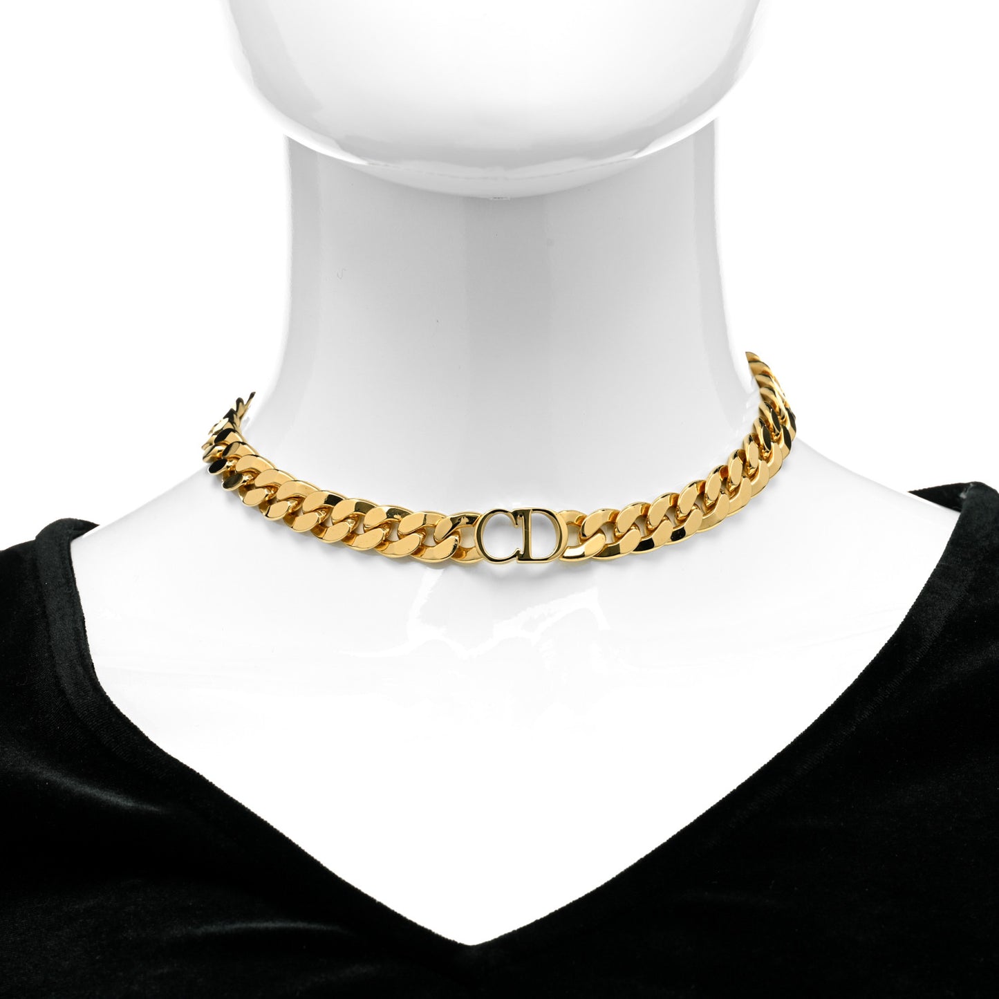 Metal Danseuse Etoile Chain Choker Necklace Gold