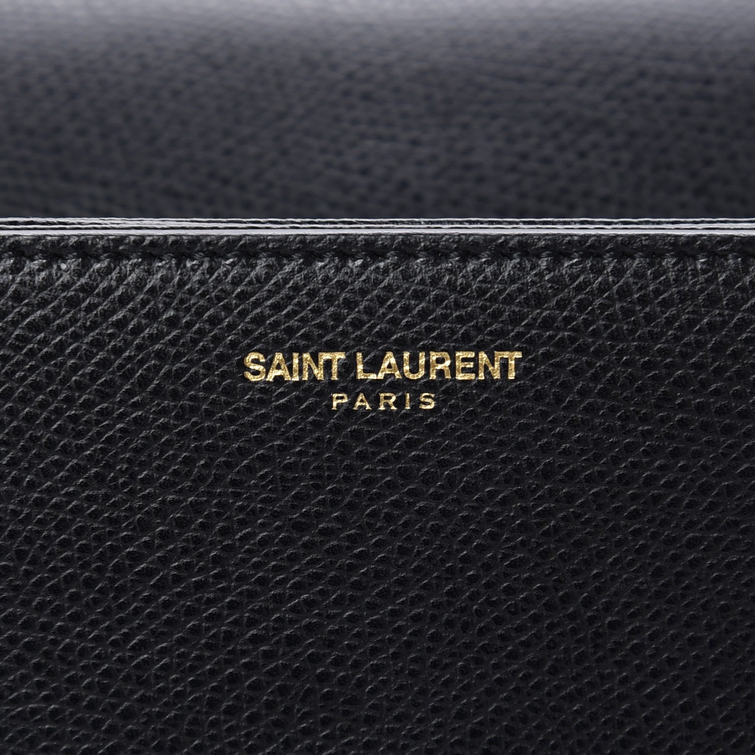 Saint Laurent Textured Calfskin Medium Classic Monogram Universite Bag Black 6 of 12