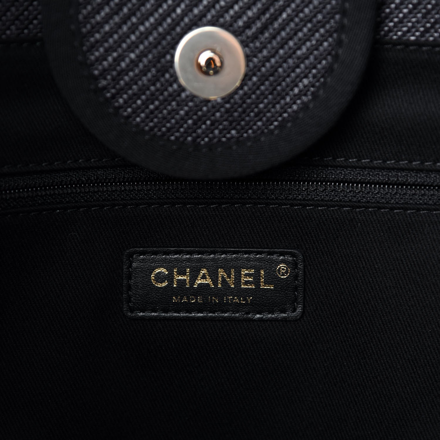 Chanel Mixed Fibers Calfskin Medium Deauville Tote Black 8 of 11