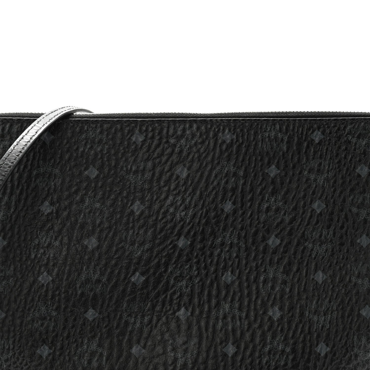 MCM Visetos Medium Crossbody Pouch Black 8 of 11