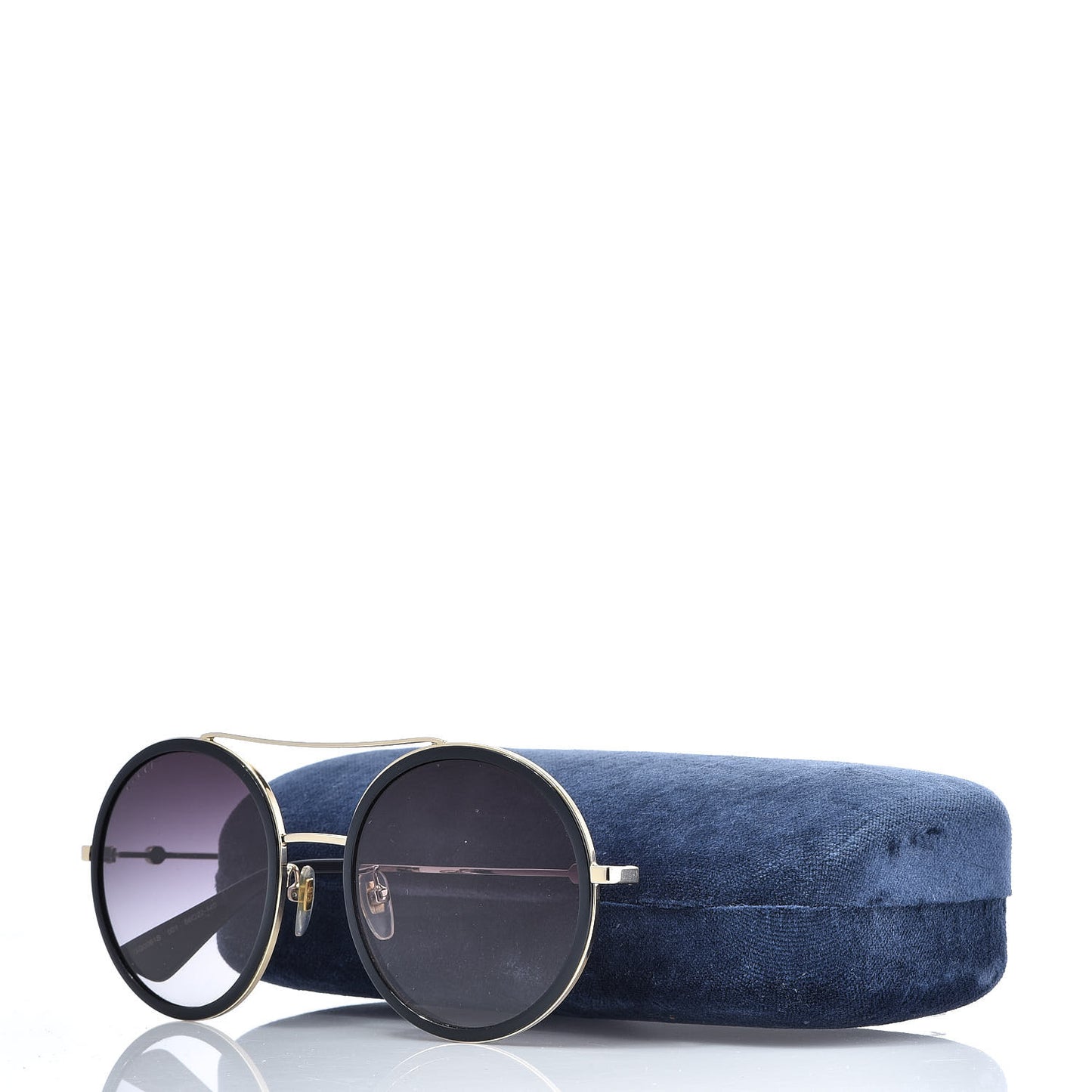Round Frame Sunglasses GG0061S Black