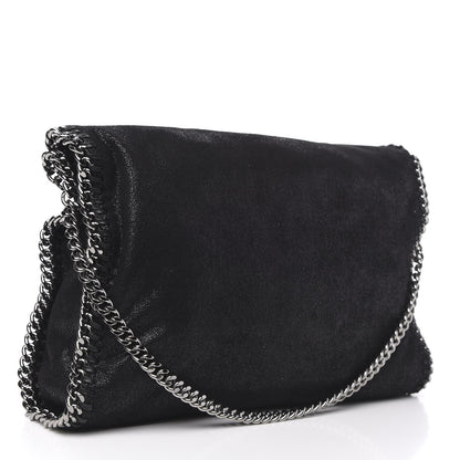 Stella McCartney Shaggy Deer Falabella Fold Over Tote Black 3 of 9