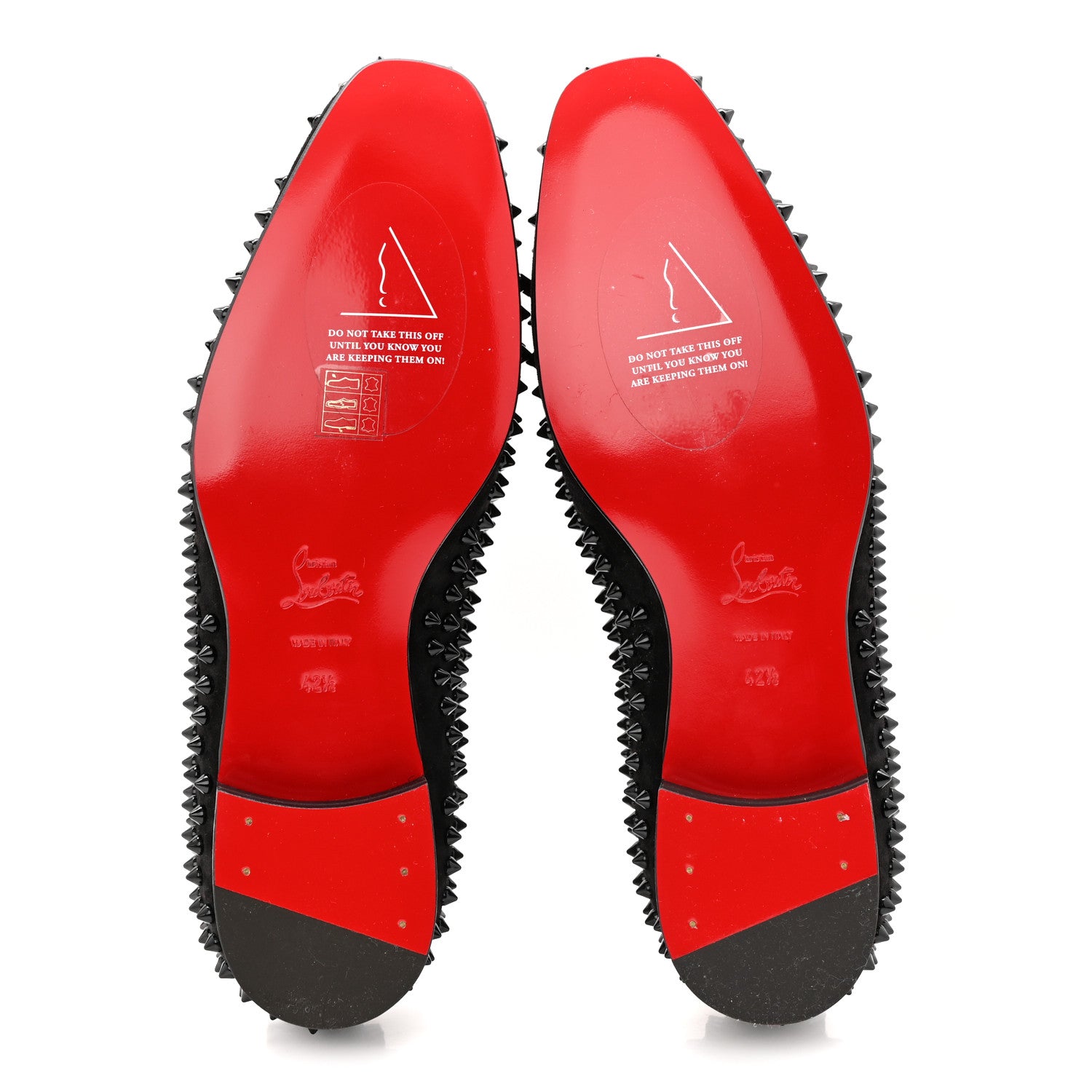 red bottom dress shoes with spikes OneDrop Handmade Men Rivets Leather Wedding Dress Shoes Party Prom Spikes Loafers Red Bottom Black / 7.5