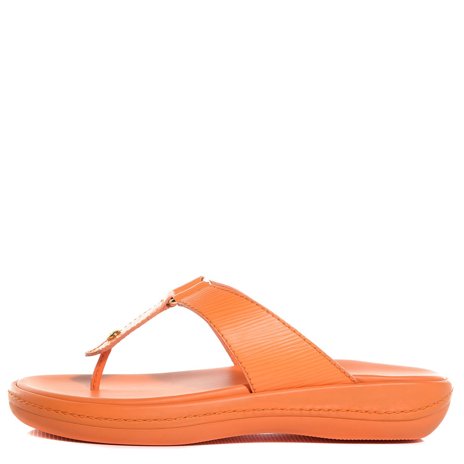 Louis Vuitton Epi Borneo Thong Sandals 36.5 Mandarine 1 of 7