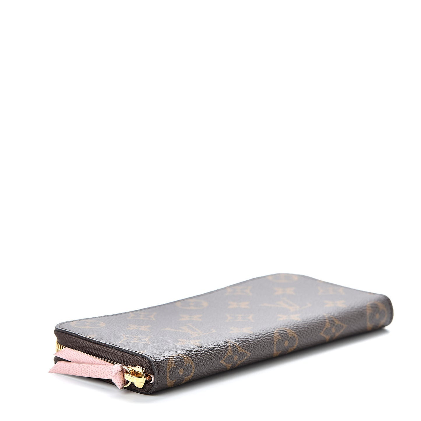 Monogram Clemence Wallet Rose Ballerine