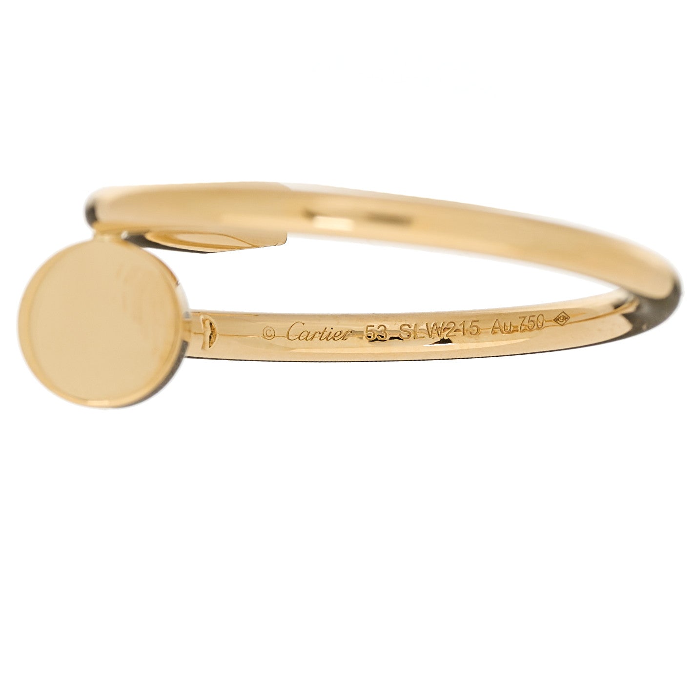 18K Yellow Gold Small Juste Un Clou Ring 53 6.5
