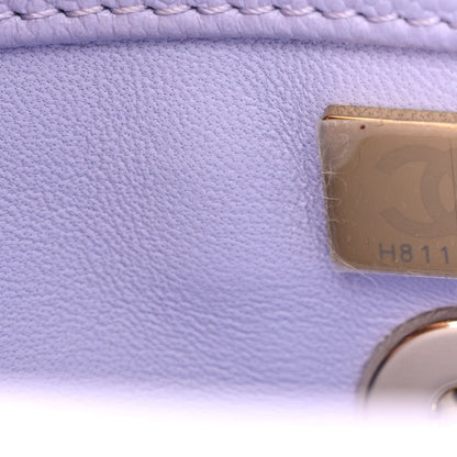 Chanel Caviar Quilted Mini Coco Handle Flap Light Purple 7 of 11