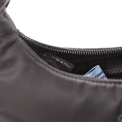 Prada Tessuto Nylon Mini Re-Edition 2000 Bag Black 10 of 14