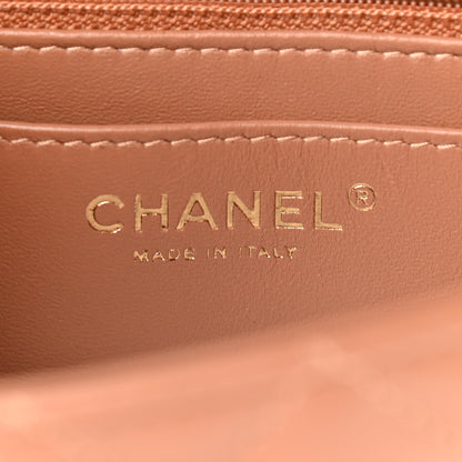 Chanel Lambskin Quilted Mini Rectangular Flap Brown 6 of 11
