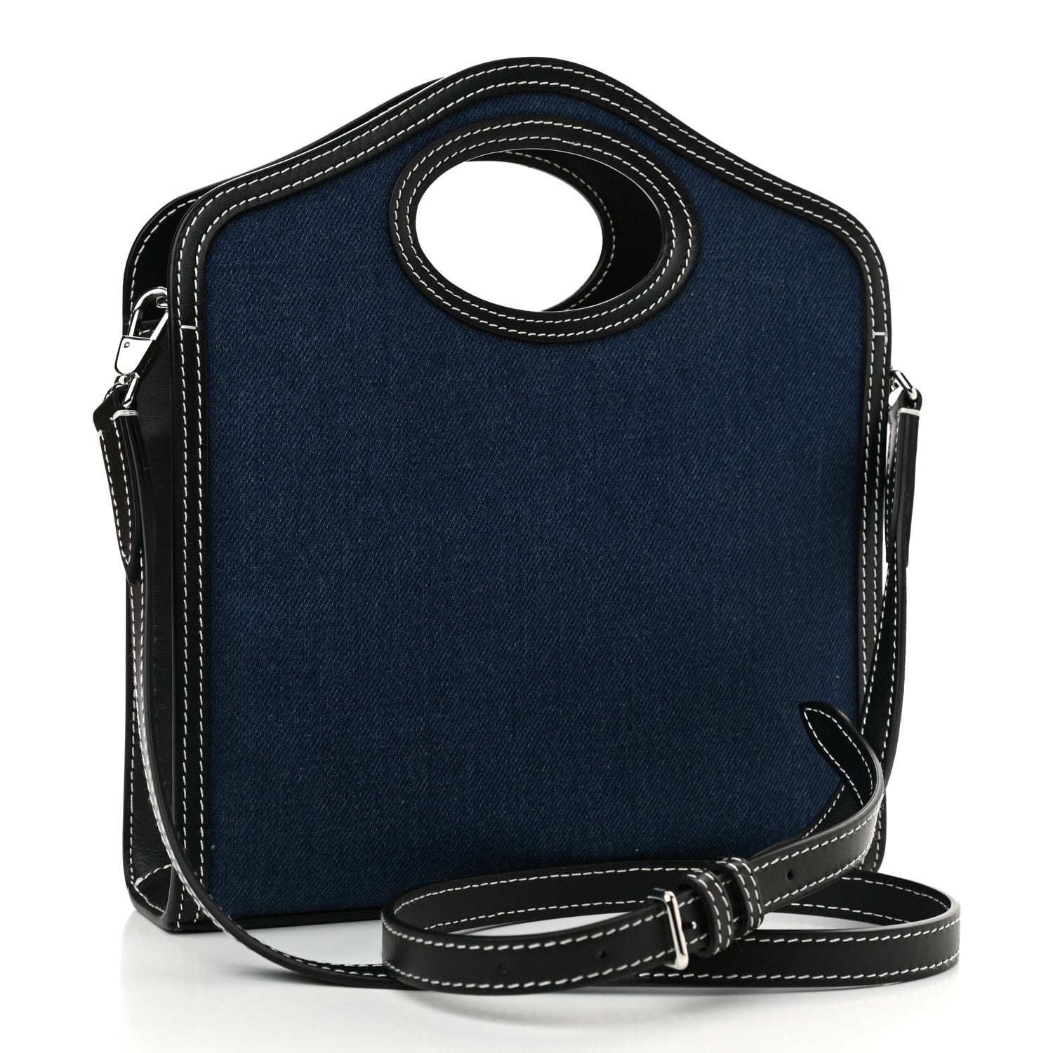 Burberry Denim Smooth Calfskin Mini Pocket Bag Blue 3 of 10