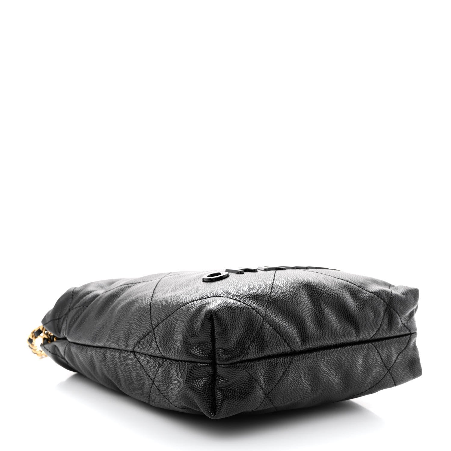 Chanel Shiny Caviar Quilted Monochrome Mini Chanel 22 Black 4 of 11