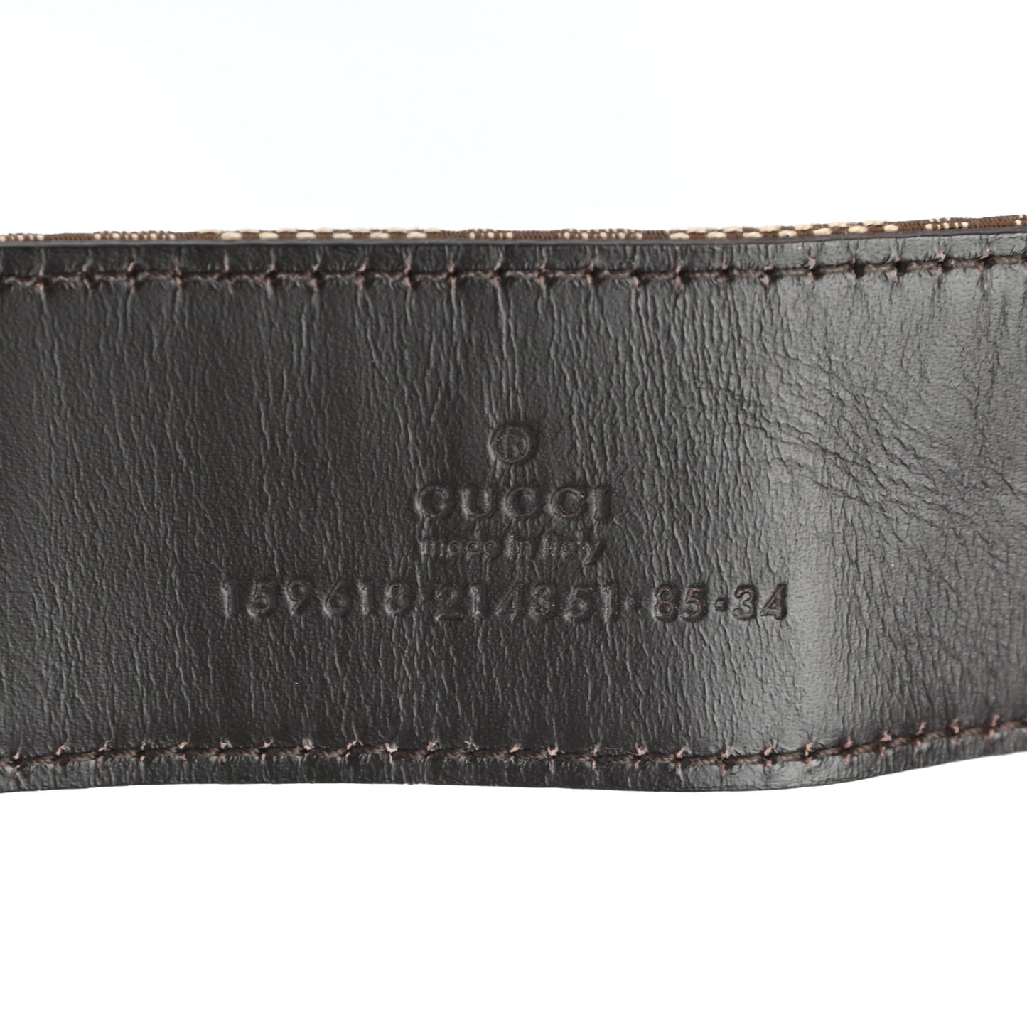 Monogram Horsebit Buckle Belt 85 34 Dark Brown
