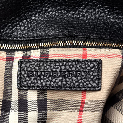 Burberry London Grainy Calfskin Medium Cale Hobo Black 6 of 11