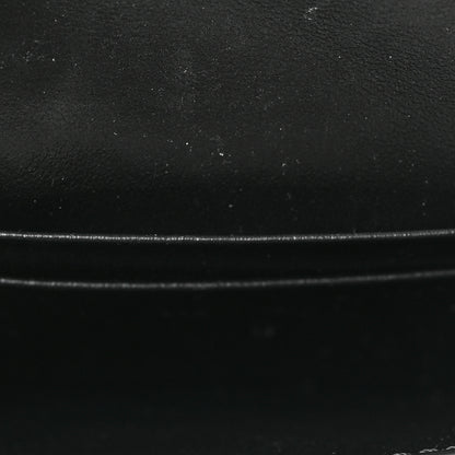 Celine Shiny Calfskin Triomphe Flap Card Holder Black 5 of 6