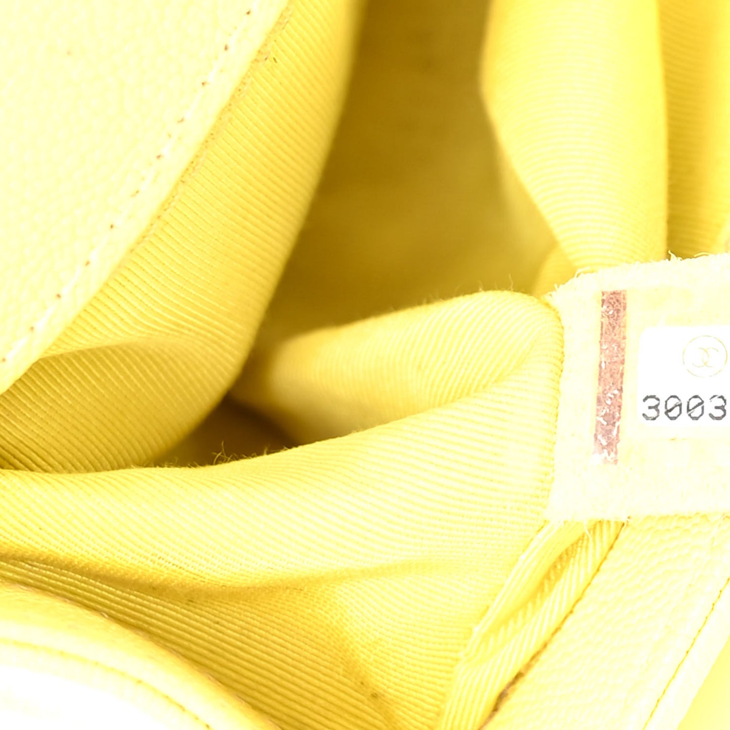 Caviar Chevron Quilted Small Boy Flap Yellow