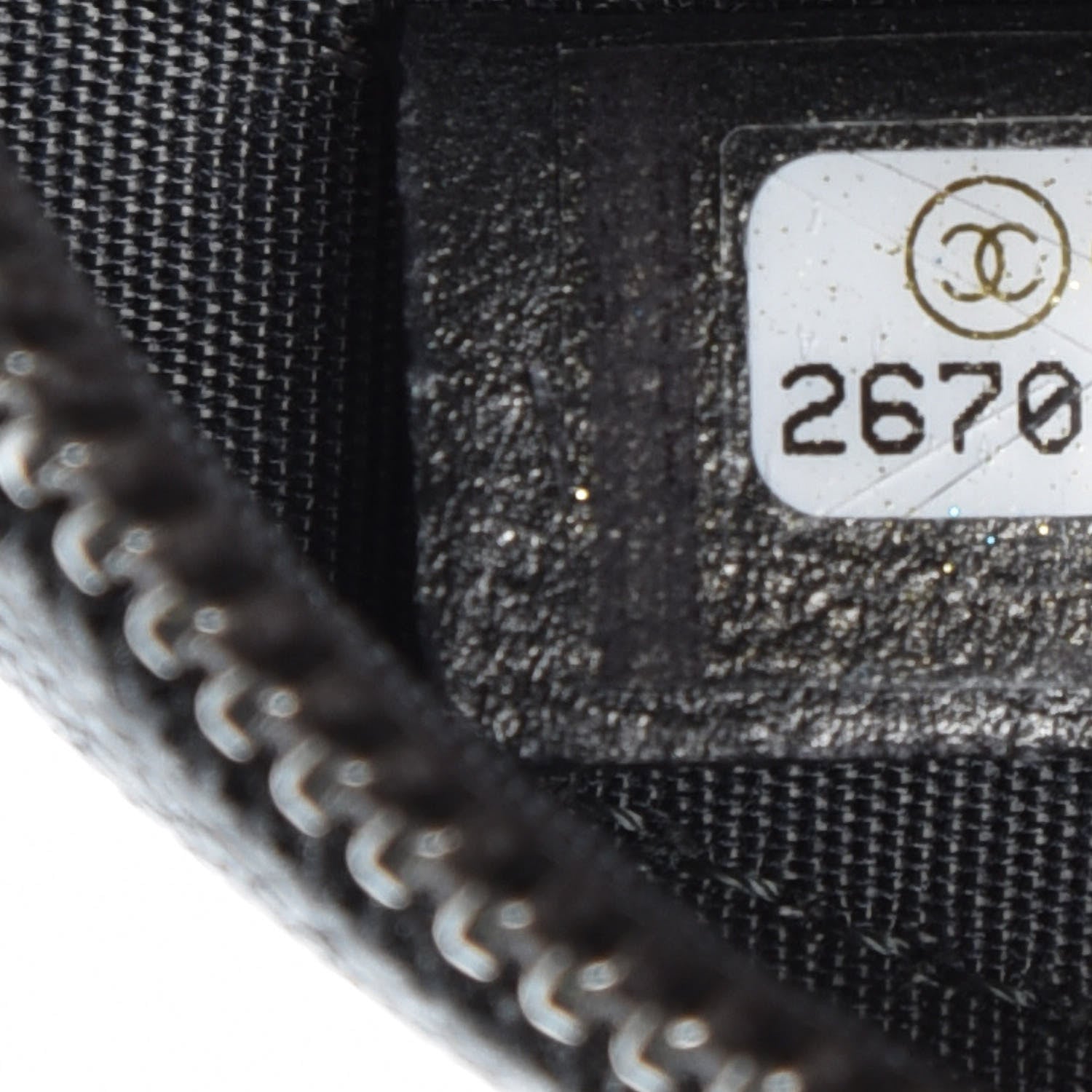 Chanel Metallic Caviar Quilted Round Filigree Crossbody Dark Silver 7 of 8