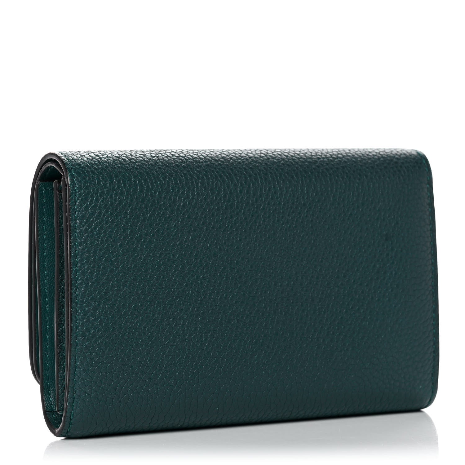 Mulberry Small Classic Grain Medium Continental French Wallet Ocean Green 3 of 13