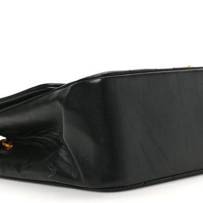 Chanel Lambskin Quilted Medium Single Flap Black 9 of 10