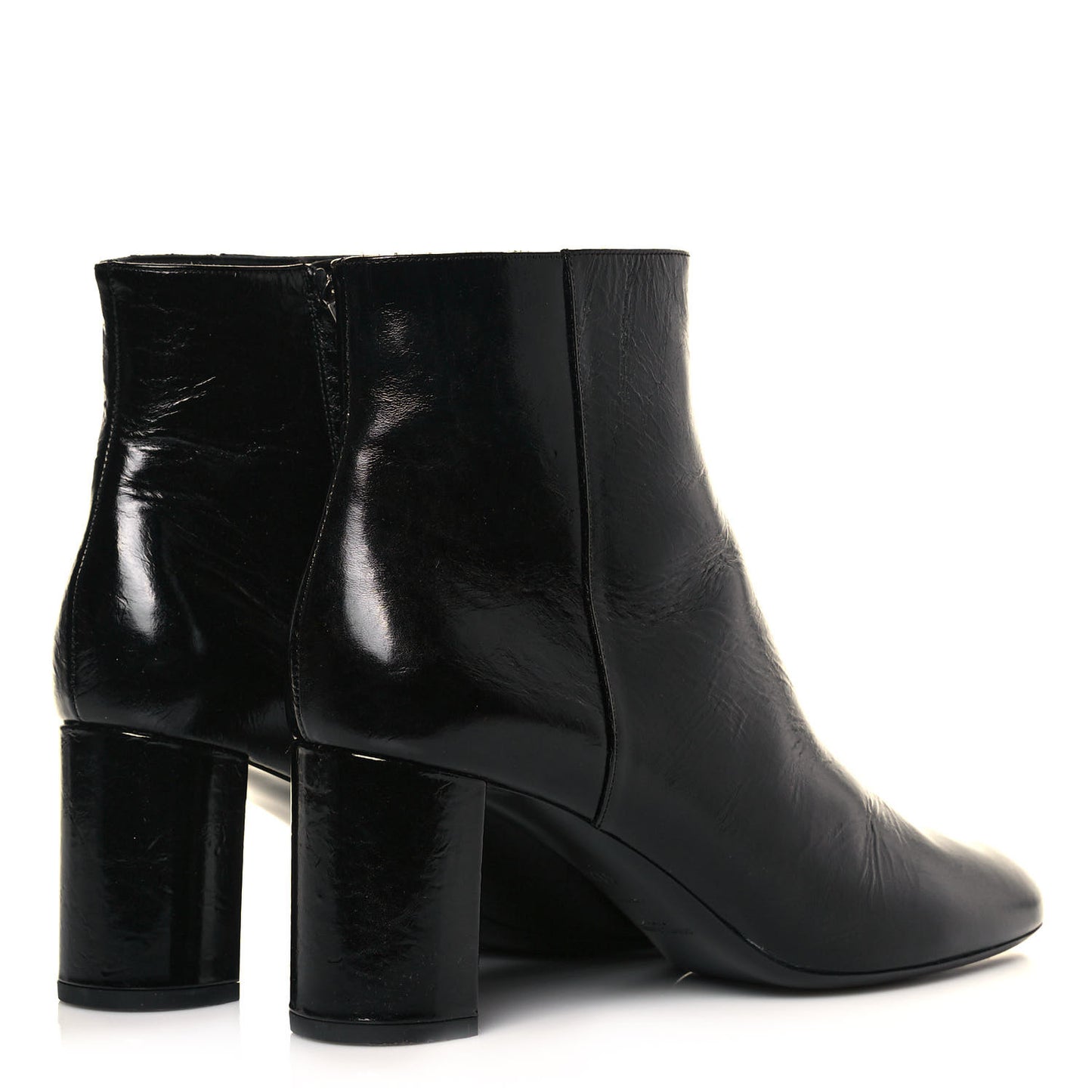 Calfskin Loulou 70 Uniform Ankle Boots 41.5 Black