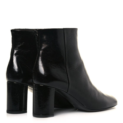 Saint Laurent Calfskin Loulou 70 Uniform Ankle Boots 41.5 Black 4 of 10