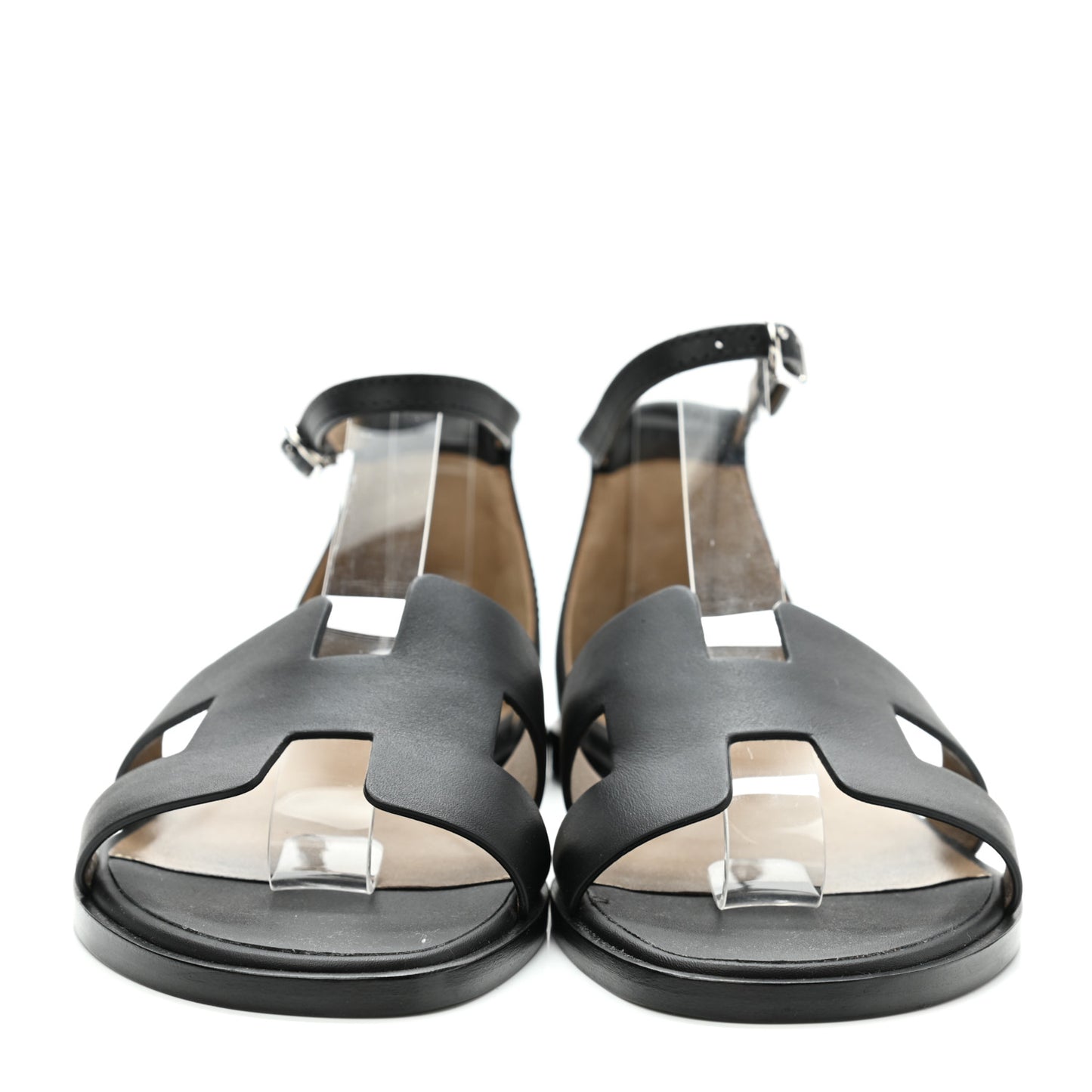 Calfskin Santorini Sandals 35 Black