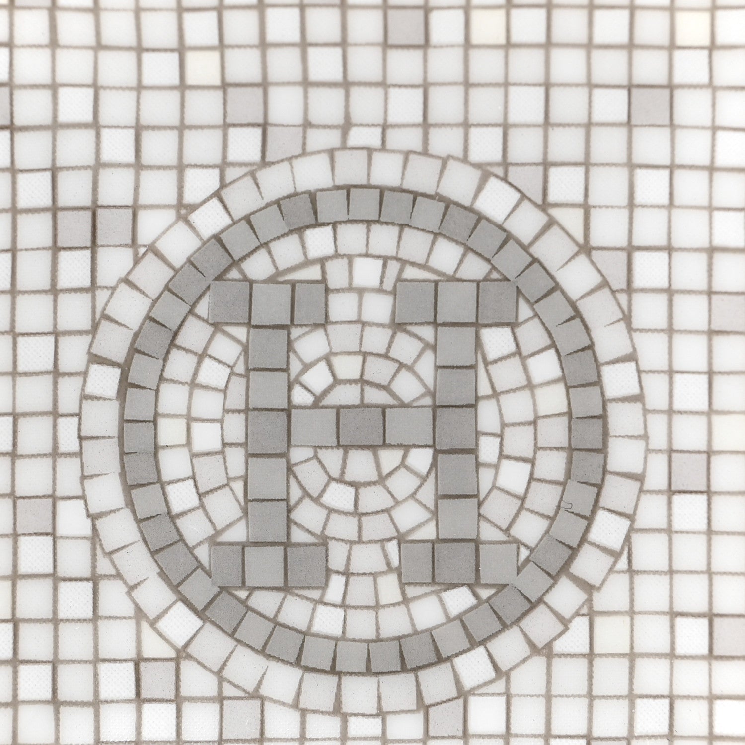 Hermes Porcelain Mosaique Au 24 Platinum Square Plate N°1 2 of 4