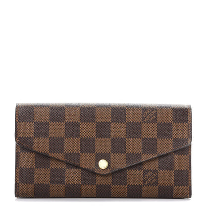 Louis Vuitton Damier Ebene Sarah Wallet NM 1 of 8