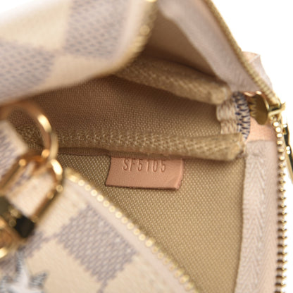 Louis Vuitton Damier Azur 2015 Christmas Animation Mini Pochette Accessories 7 of 7