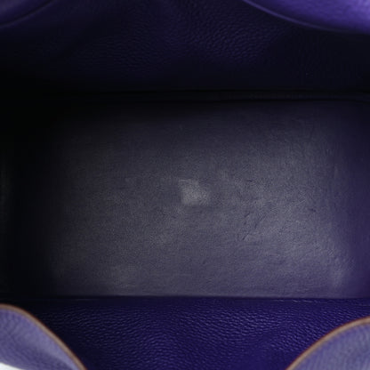 Hermes Taurillon Clemence Lindy 30 Iris 5 of 9