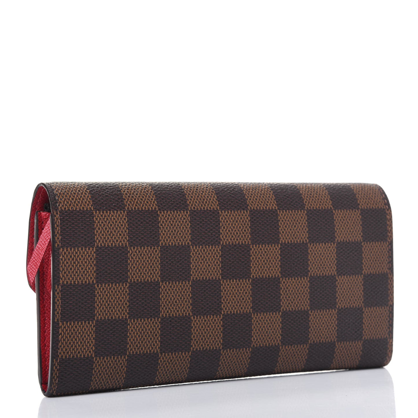 Damier Ebene Emilie Wallet Red