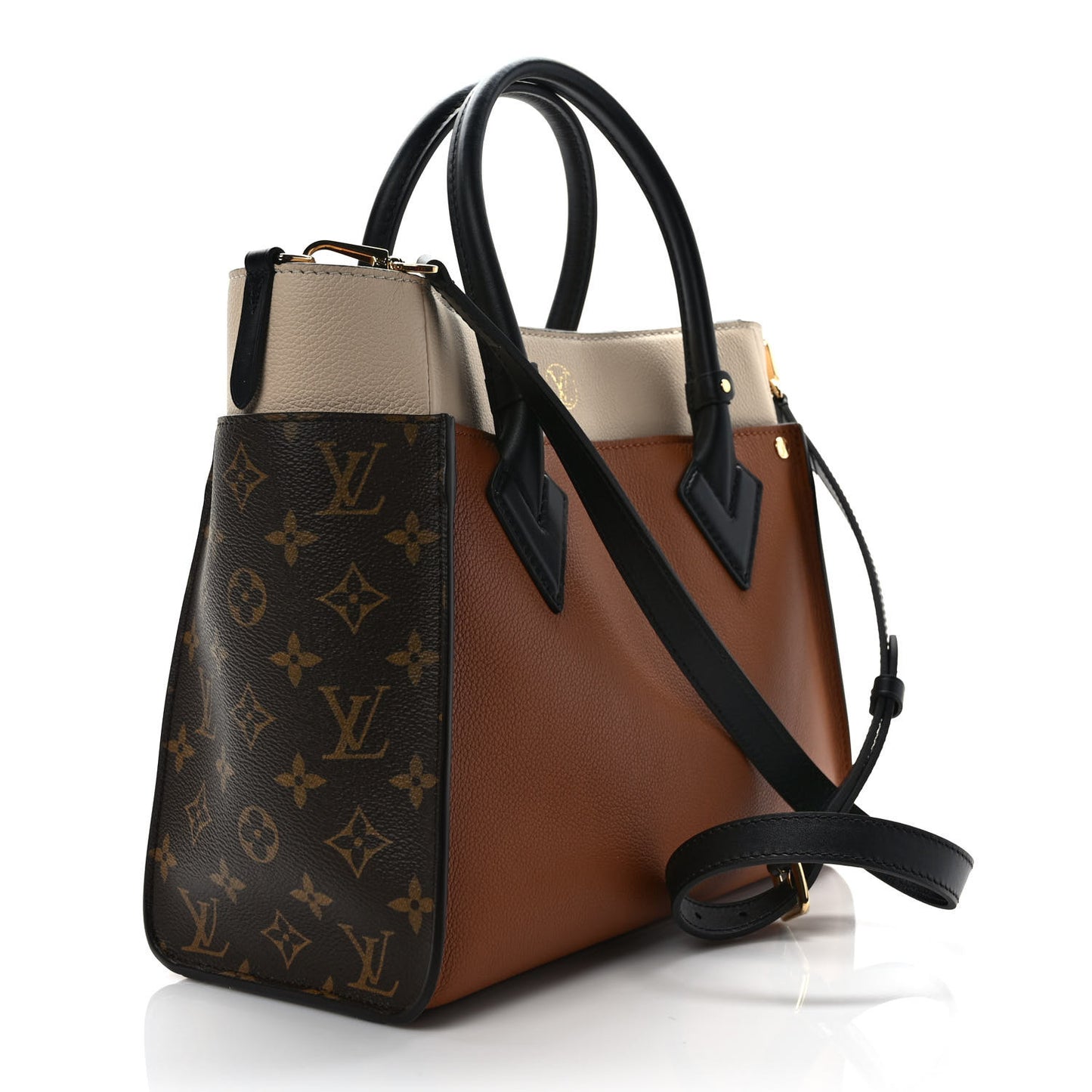 Calfskin Monogram On My Side MM Chataigne