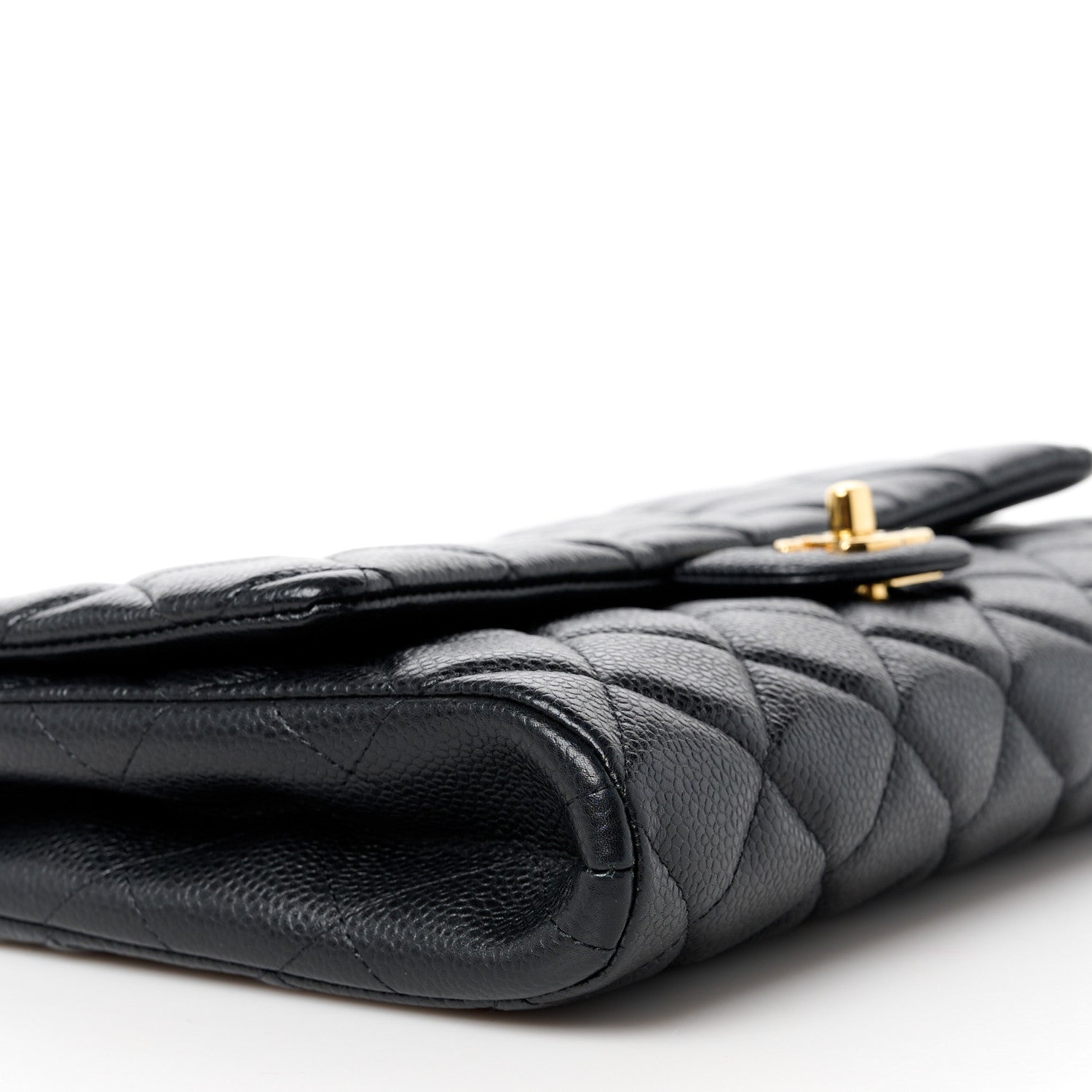 Chanel Caviar Quilted Clutch With Chain Flap Black 10 of 12