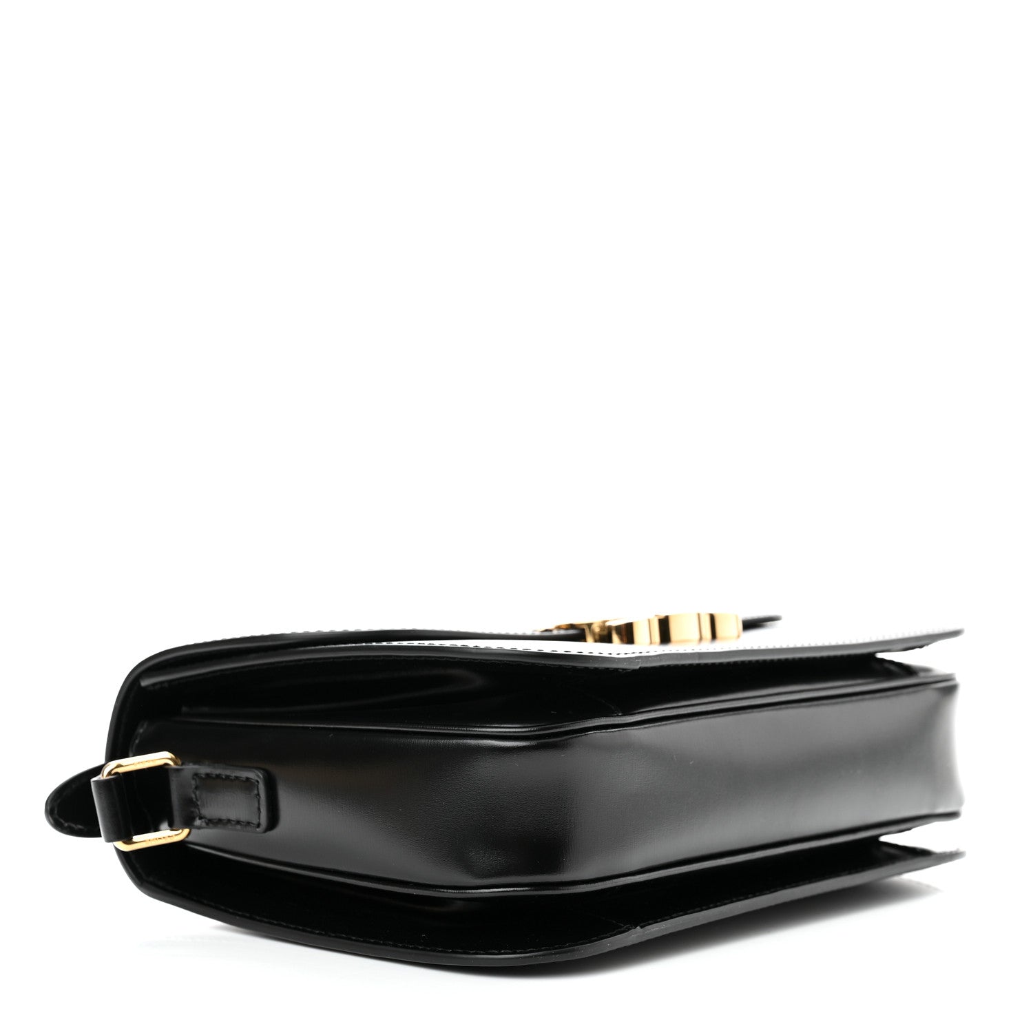 Celine Shiny Calfskin Medium Triomphe Black 4 of 11