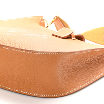 Hermes Vache Naturelle Grainee Evelyne 29 PM Natural Sable 10 of 10