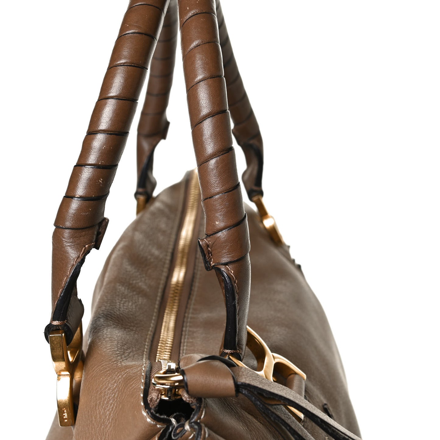 Calfskin Large Marcie Satchel Nut