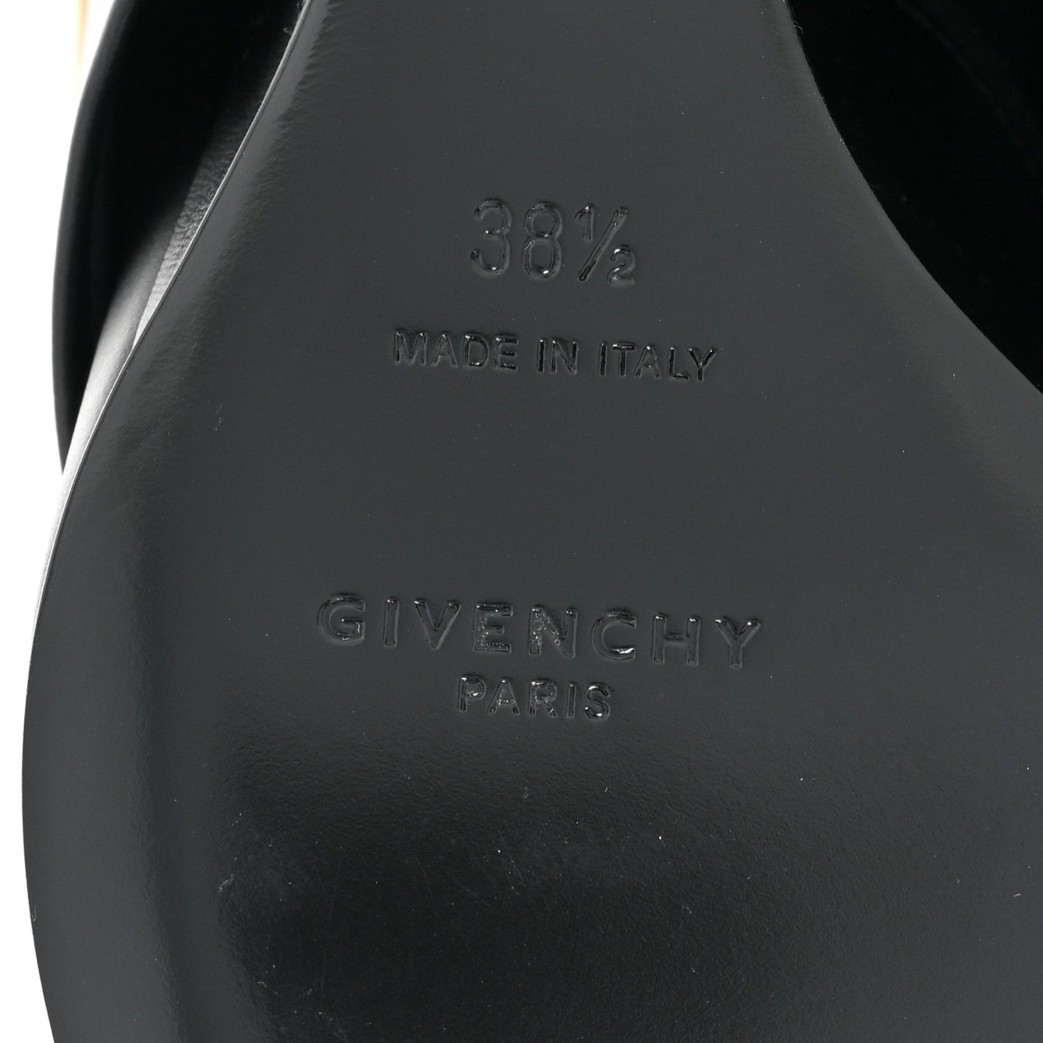 Givenchy Grained Calfskin Shark Lock Ankle Boots 38.5 Black 6 of 9