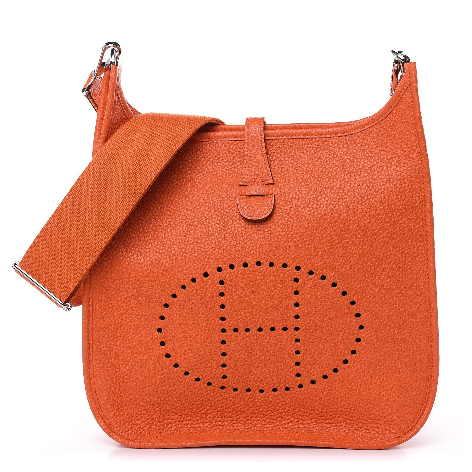 Hermes Taurillon Clemence Evelyne III PM Feu 1 of 11