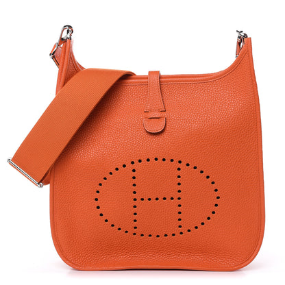 Hermes Taurillon Clemence Evelyne III PM Feu 1 of 11